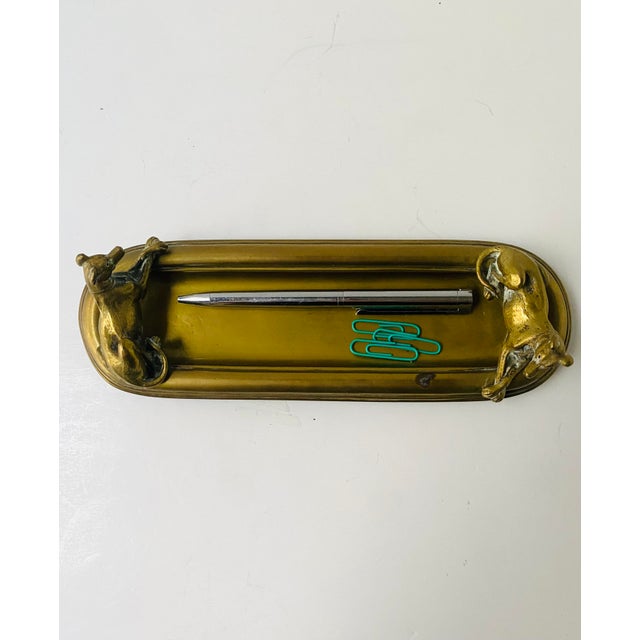 Art Deco Brass Catchall With Dogs, Early 20th Century For Sale In New York - Image 6 of 11
