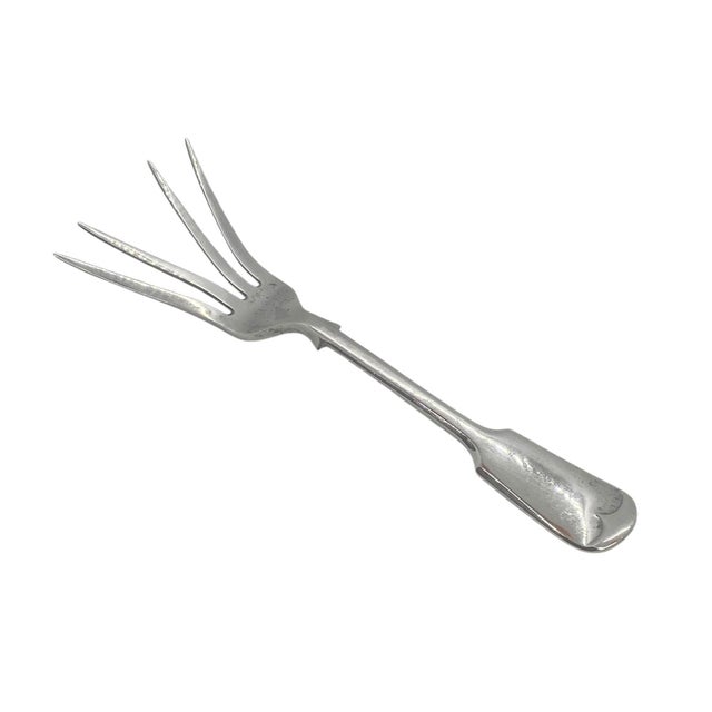 Antique English Silverplate Serving Fork by Daniel & Arter Birmingham 1902. This beautiful Cold Meat Serving Fork comes in...