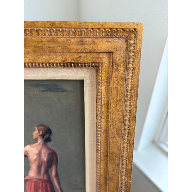 Army Green Robert Brackman (1898-1980) - Prelude to Autumn, Oil on Canvas 20" X 12" For Sale - Image 8 of 12