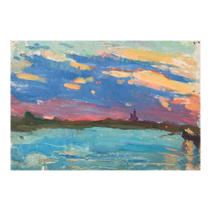 Vintage Ukrainian Landscape Oil Painting, Soviet Art, 1970s 23-33