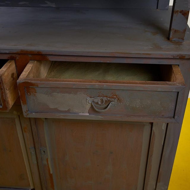 1950s Vintage Wooden Display with Cabinets For Sale - Image 5 of 16