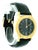 Vintage Bvlgari A5011 18k Gold Black Dial Watch, Circa 1990 For Sale