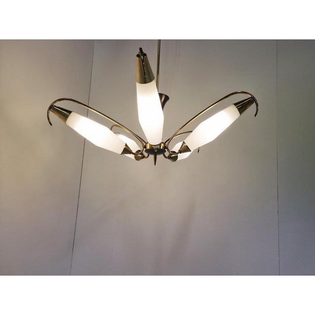 Mid-Century Italian Chandelier, 1960s For Sale - Image 4 of 12