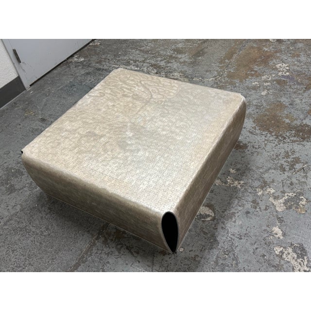 Contemporary Puzzle Pattern Metal Coffee Table For Sale In San Francisco - Image 6 of 12