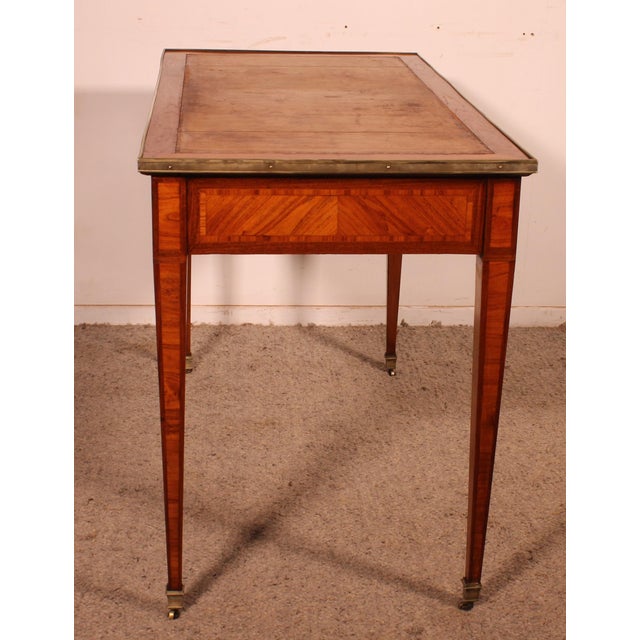 Louis XVI Marquetry Desk, 18th Century For Sale - Image 6 of 14