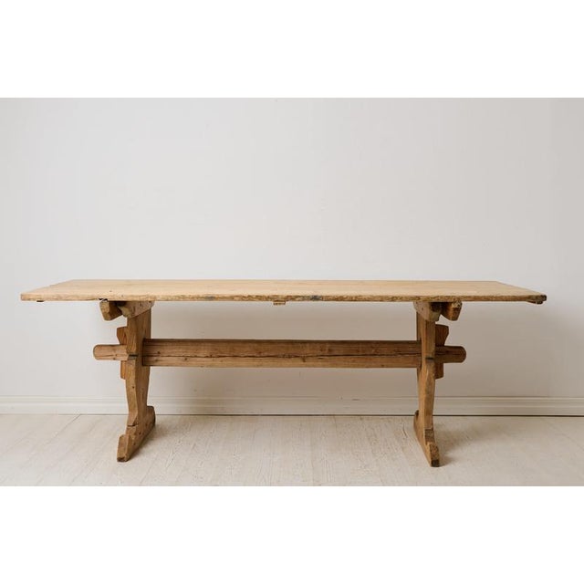 Early 19th Century Country House Dining Table, Northern Sweden For Sale - Image 4 of 13
