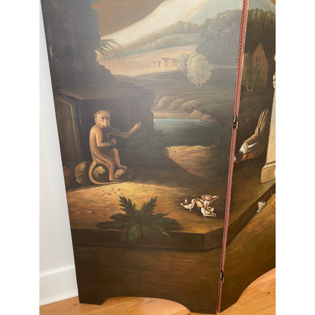 Late 20th Century Oil Painted Screen by Chelsea House For Sale - Image 10 of 13