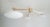Mid-Century Modern Trio Angolo Polished Brass Matte White Glass Flush Mount by Fabio LTD For Sale - Image 3 of 7