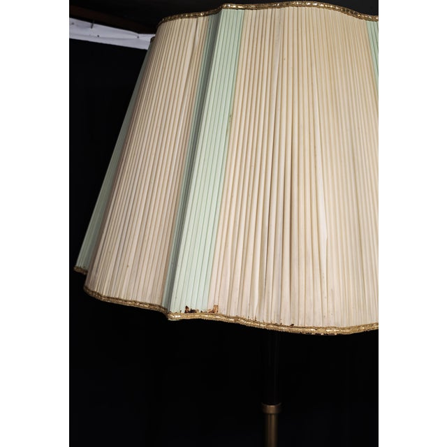 Vintage Floor Lamp in Wood and Brass, 1950s For Sale - Image 12 of 18