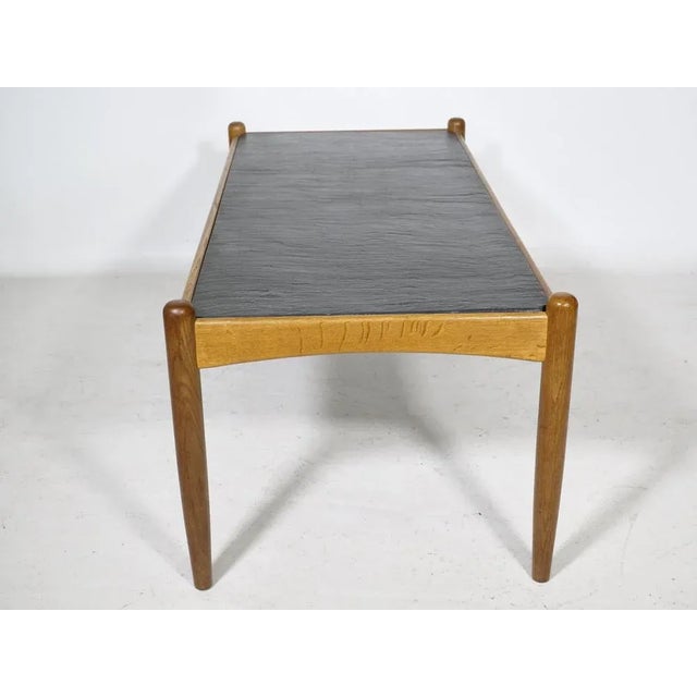 Amiral Coffee Table in Oak with Slate by Eric Merthen, 1960s For Sale - Image 9 of 11
