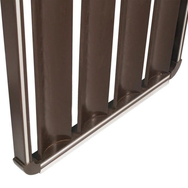 Curved Rosewood and Chromed Metal Coat Rack attributed to Carlo de Carli for Fiarm, 1960s For Sale - Image 6 of 8