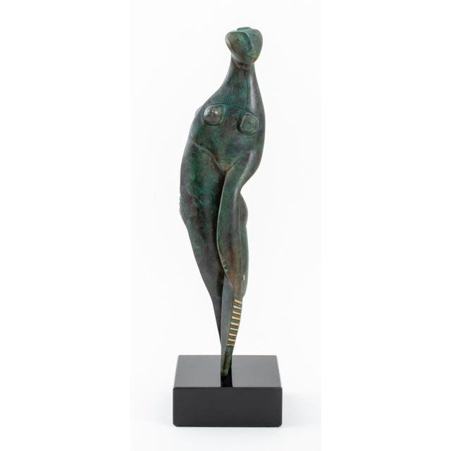 Ronald K. Parker (American, b. 1939), "Life", Verdigris Patinated Bronze Sculpture, 1999, signed "Parker" and marked "c 99...
