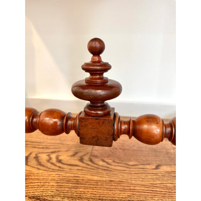 Wood Antique French Louis XVI Style Fruitwood Writing Table/Vanity For Sale - Image 7 of 14