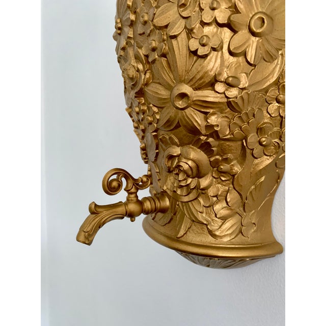 Vintage Art Deco Wall Hanging Gold Fountain Chairish