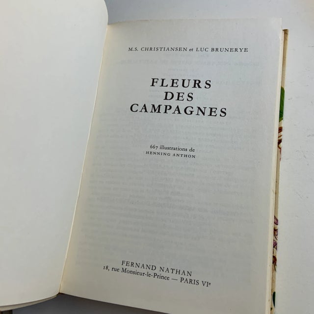 Illustration 1970 Fleurs Des Campagnes Country Flowers Book For Sale - Image 3 of 11