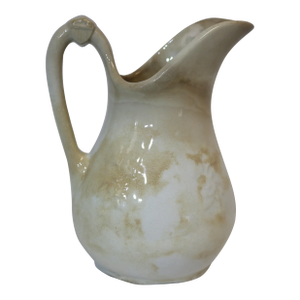 Pre-1890 J&g Meakin Ironstone Pitcher With Marble Coloring