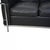 Black LC2 Three-Seater Sofa in Black Leather by Le Corbusier, 1990s For Sale - Image 8 of 18