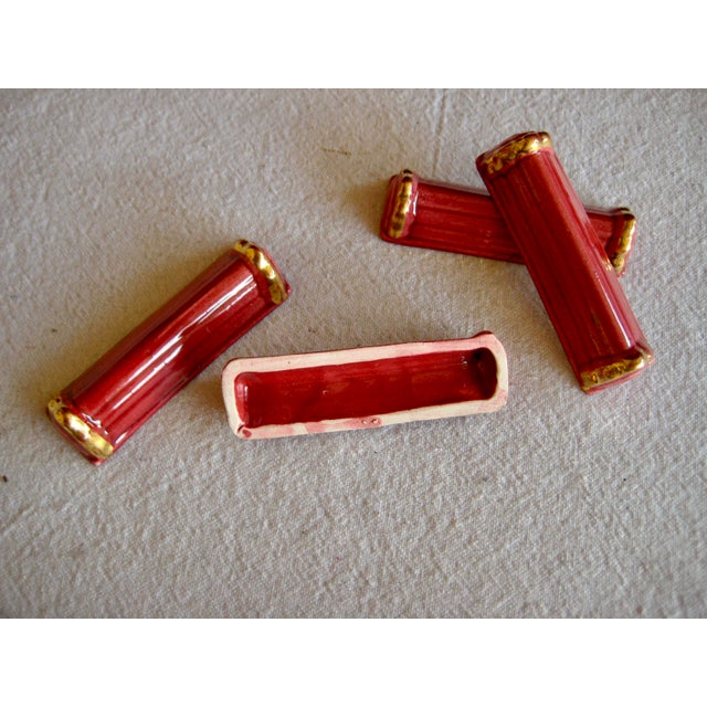 Mid 20th Century Mid Century French Art Deco Knife Rest Set- 12 Pieces For Sale - Image 9 of 9