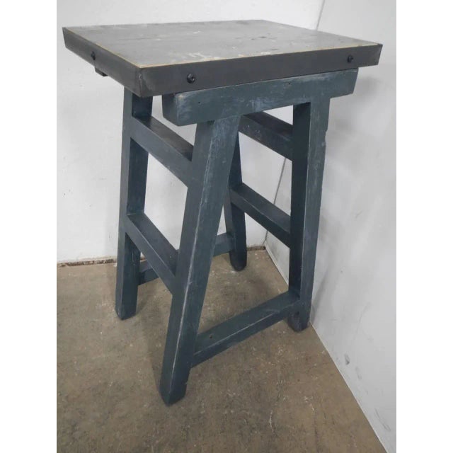 Iron and Fir Stools, 1950s For Sale - Image 9 of 9