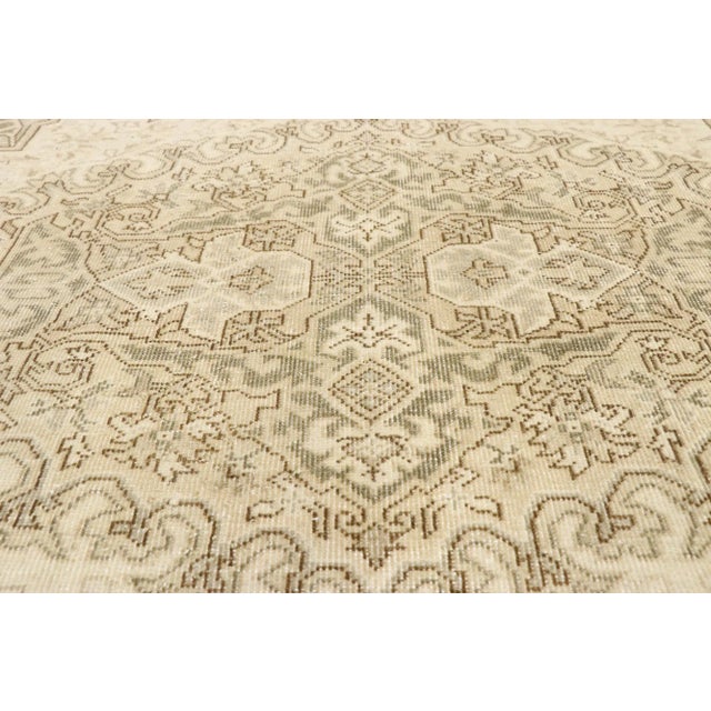 Vintage Distressed Turkish Sivas Rug - 9′ × 12′4″ For Sale - Image 4 of 10