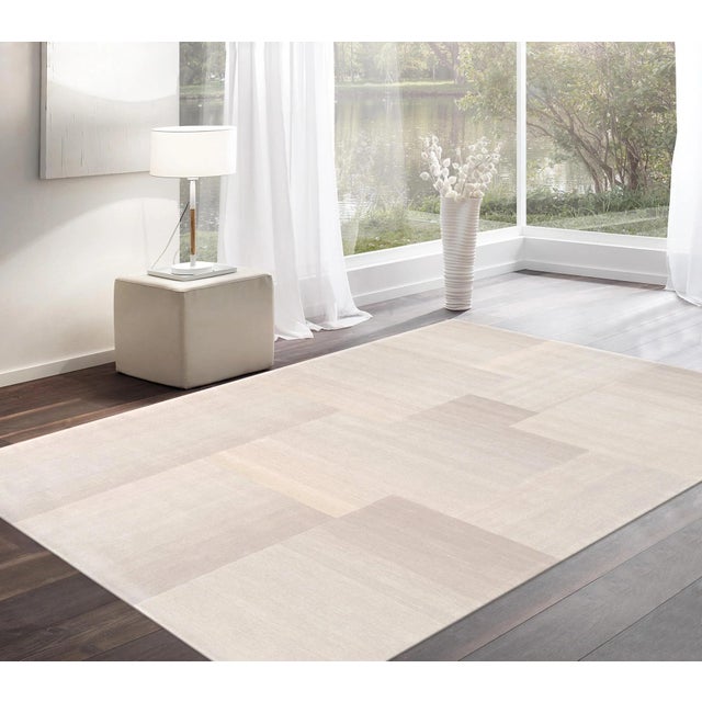 2020s Pasargad Home Rodeo Silver Area Rug- 9' 9" X 13' 9" For Sale - Image 5 of 5