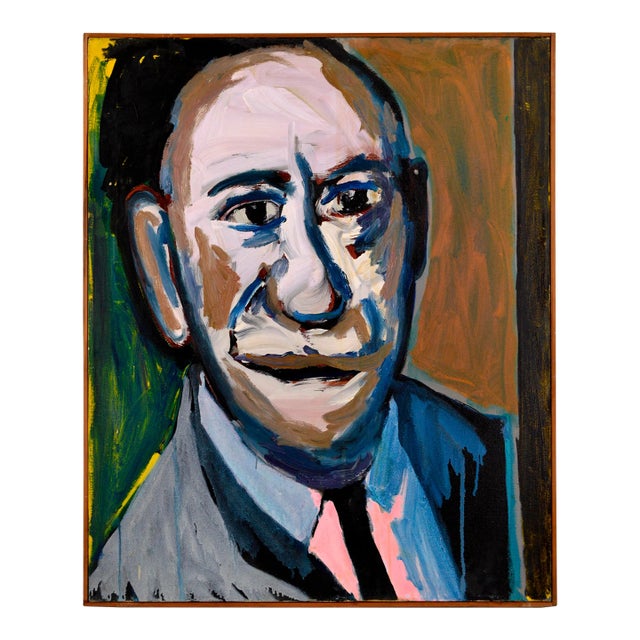 Portrait of Man San Francisco Bay Area Figurative Movement by Peter Witwer For Sale