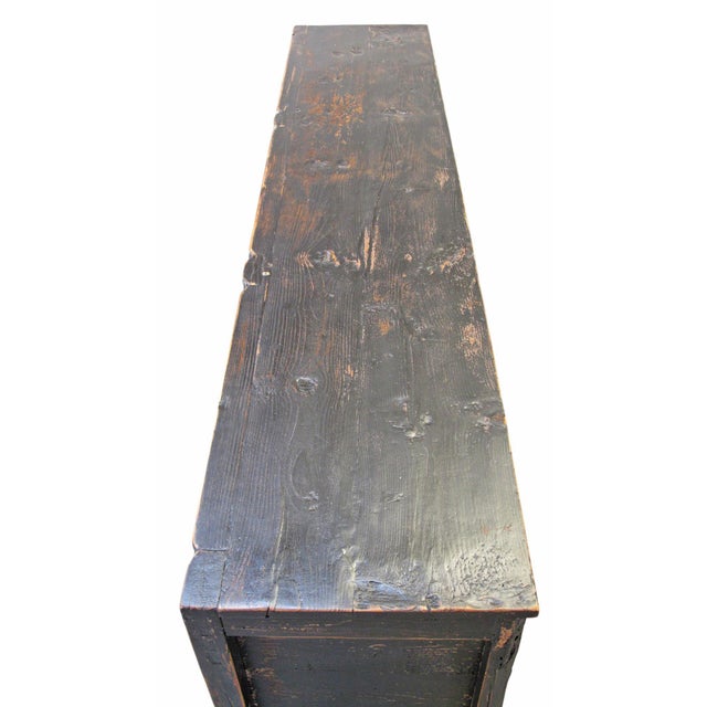 3 Door Black Farmer's Sideboard For Sale - Image 13 of 14
