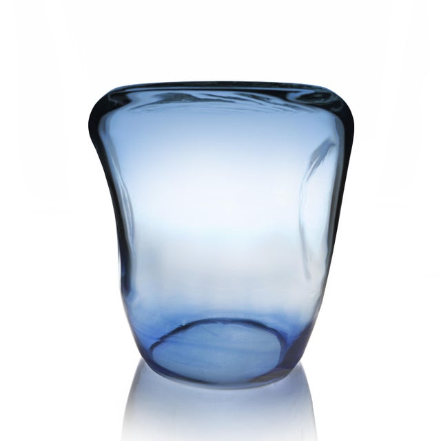 Isola Blue Side Table in Murano Blown Glass from Kanz For Sale - Image 14 of 14