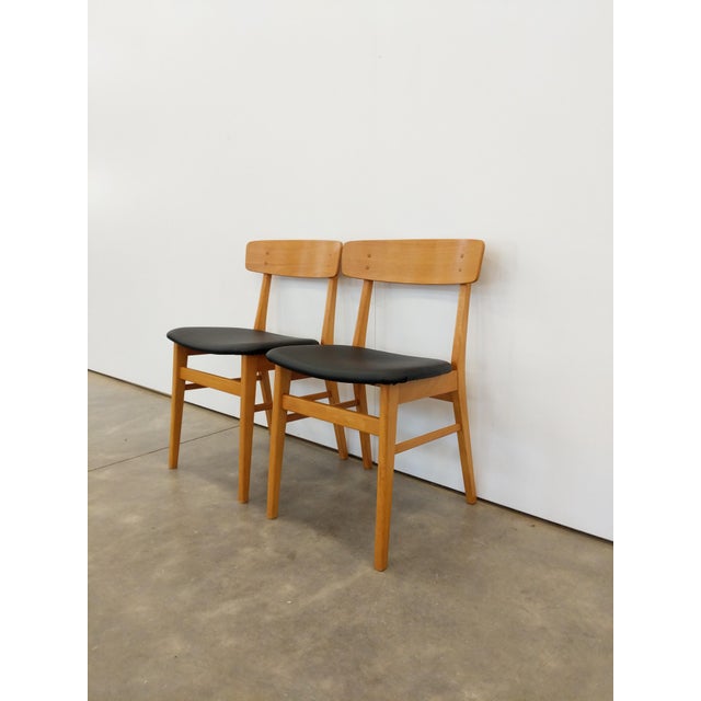Mid-Century Modern Pair of Vintage Danish Modern Dining Chairs by Farstrup For Sale - Image 3 of 7