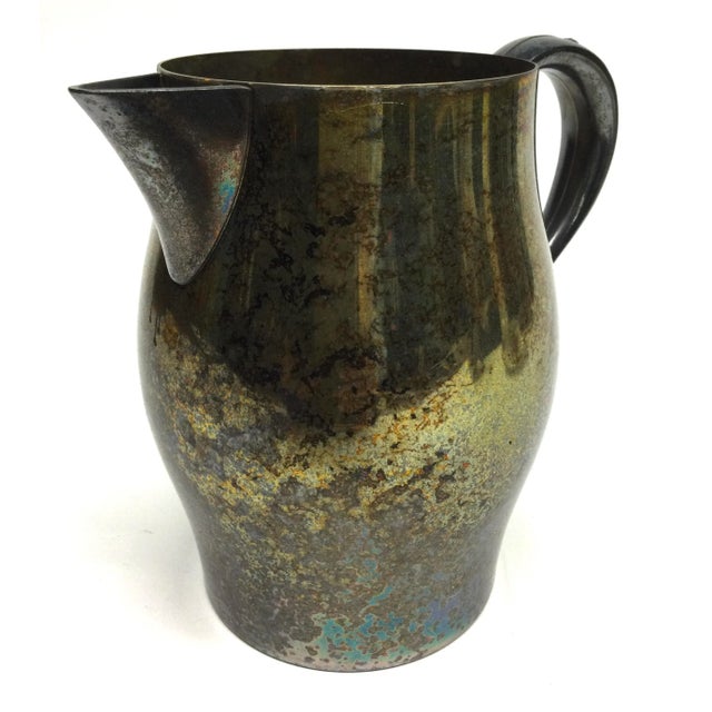 Contemporary R Polishing Vintage Silverplate Oneida Water Pitcher For Sale - Image 3 of 12