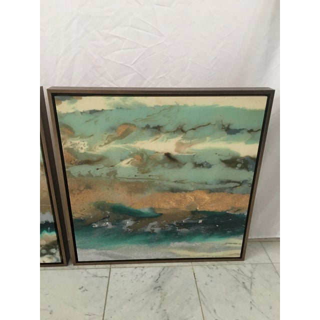 Abstract Contemporary Abstract Giclee’s - a Pair For Sale - Image 3 of 9