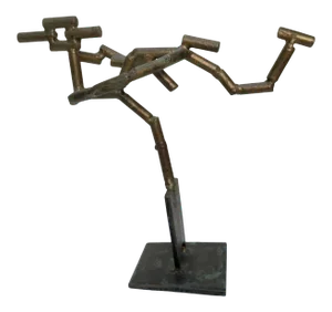 “Soaring” Vintage Abstract Metal Sculpture by Andrew Chambers