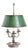 19th Century French Silverplate Bouillotte Table Lamp For Sale