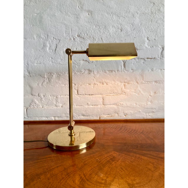 Ministerial Brass Lamp, 1970s For Sale - Image 4 of 18