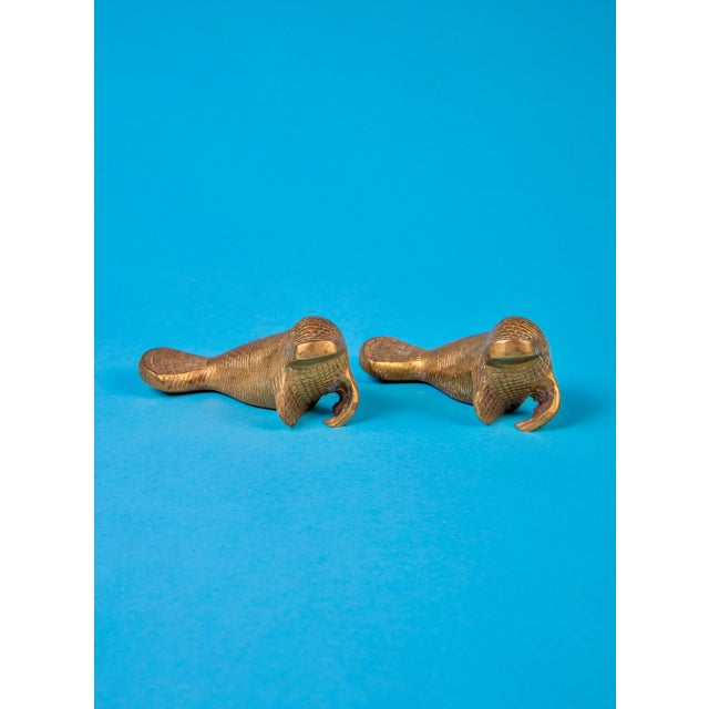 Pair of Brass Manatee For Sale - Image 11 of 11
