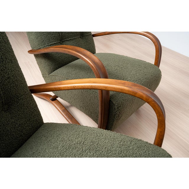 H-269 Armchairs by Jindřich Halabala, Czechoslovakia, 1930s, Set of 2 For Sale - Image 17 of 18