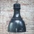 Vintage Industrial Dark Blue Enamel Factory Pendant Light For Sale - Image 4 of 5