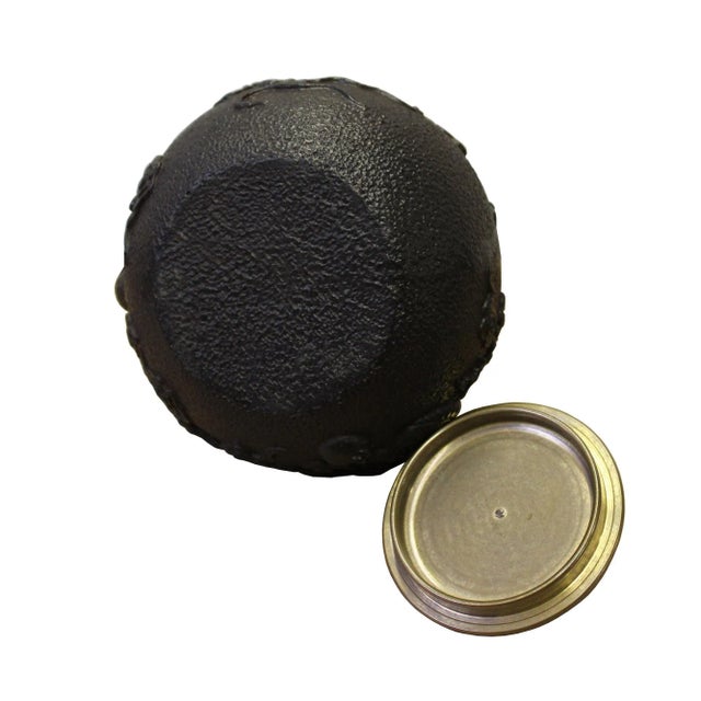 Handmade Asian Heavy Cast Iron Teapot Display For Sale In San Francisco - Image 6 of 7