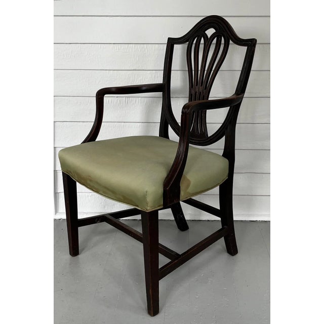 Antique Early 19th Century American Federal Ribbon Back Mahogany Arm Chair For Sale In New York - Image 6 of 13