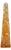 Monumental Amber Resin Obelisk by Pierre Giraudon, 28.5" high For Sale
