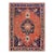 Marvelous Red and Blue Color With Unique Medallion Design Antique Serapi Persian Rug For Sale