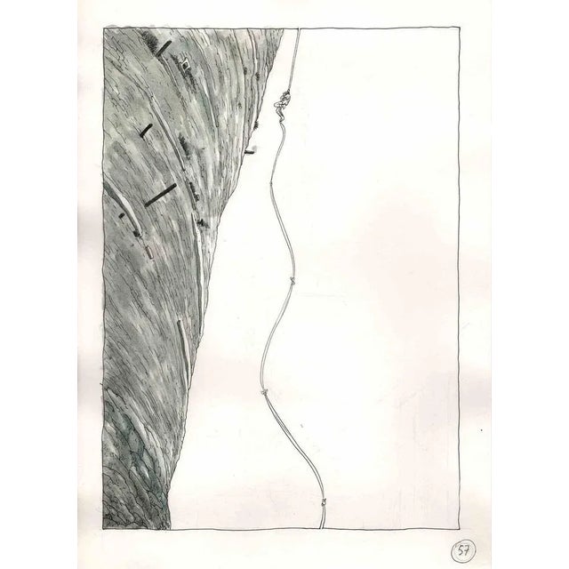 This work entitled "The escape from Castel Sant'Angelo" is a board of the graphic novel published in 2016 by Kleiner Flug...