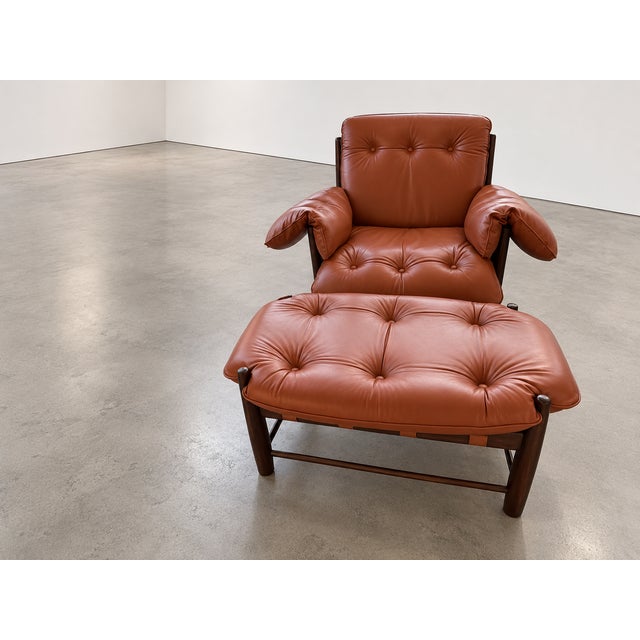 Set of Mole Lounge Chair and Ottoman by Sergio Rodrigues for Oca, 1969 For Sale - Image 15 of 18