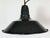 1960s Industrial French Black Enamel Factory Pendant Lamp, 1960s For Sale - Image 5 of 17