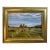 Pastoral Cow Landscape Oil Painting - Singed JKR For Sale