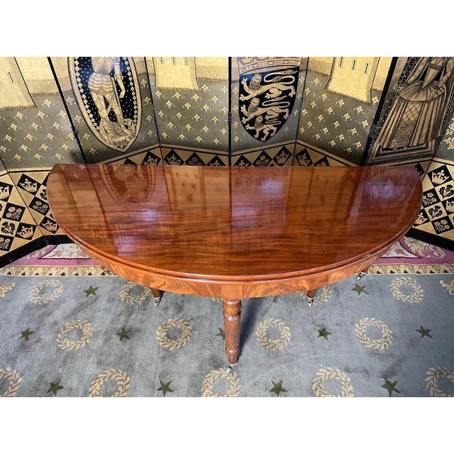 Louis Philippe Dining Table with 8 Extensions For Sale - Image 3 of 13