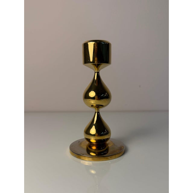24-Karat Gold-Plated Candlestick by Hugo Asmussen for Asmussen Design For Sale - Image 3 of 11