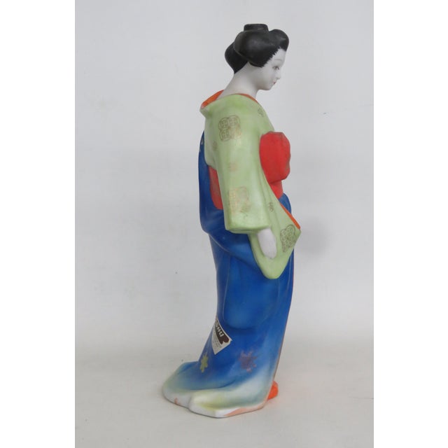 House of Koshu Porcelain Geisha Figurine Empty Sake Decanter Made in Japan 5049b For Sale - Image 4 of 17