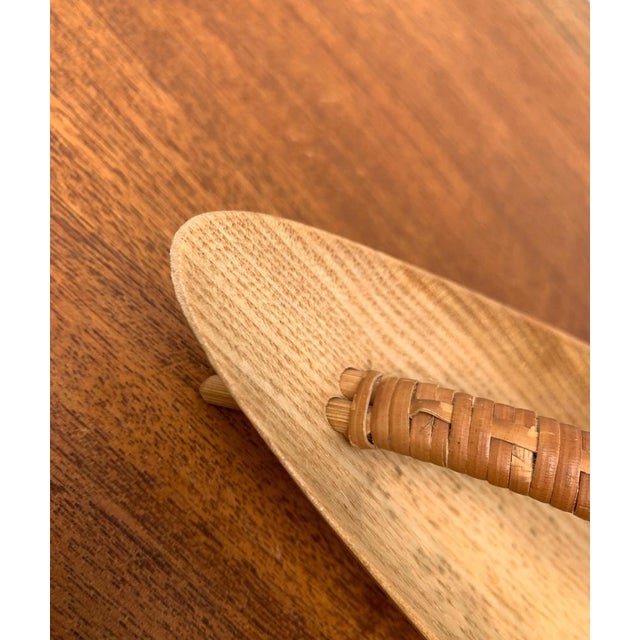 Wood Mid-Century Wooden Bowl with Handle, 1960s For Sale - Image 7 of 18