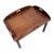 Chippendale 1960s Butler Solid Mahogany Coffee Table Chippendale Style, Tray For Sale - Image 3 of 17
